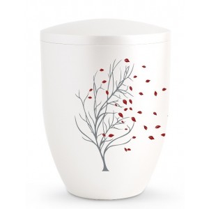 Biodegradable Cremation Ashes Urn – Tree of Life Edition – Autumn Leaves